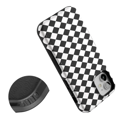 Salem's Hex | Black & White Checkered Case