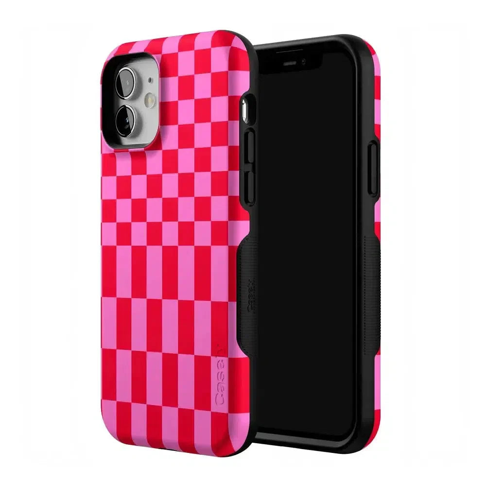 Vibe Check | Pink Checkerboard Case