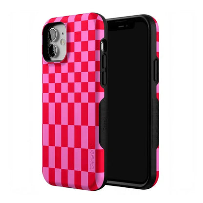 Vibe Check | Pink Checkerboard Case