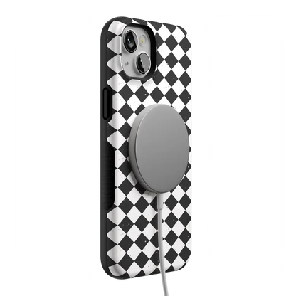 Salem's Hex | Black & White Checkered Case