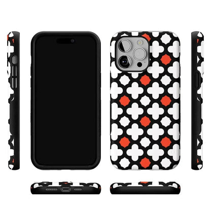 Red Lattice Tile | High Contrast Design Case