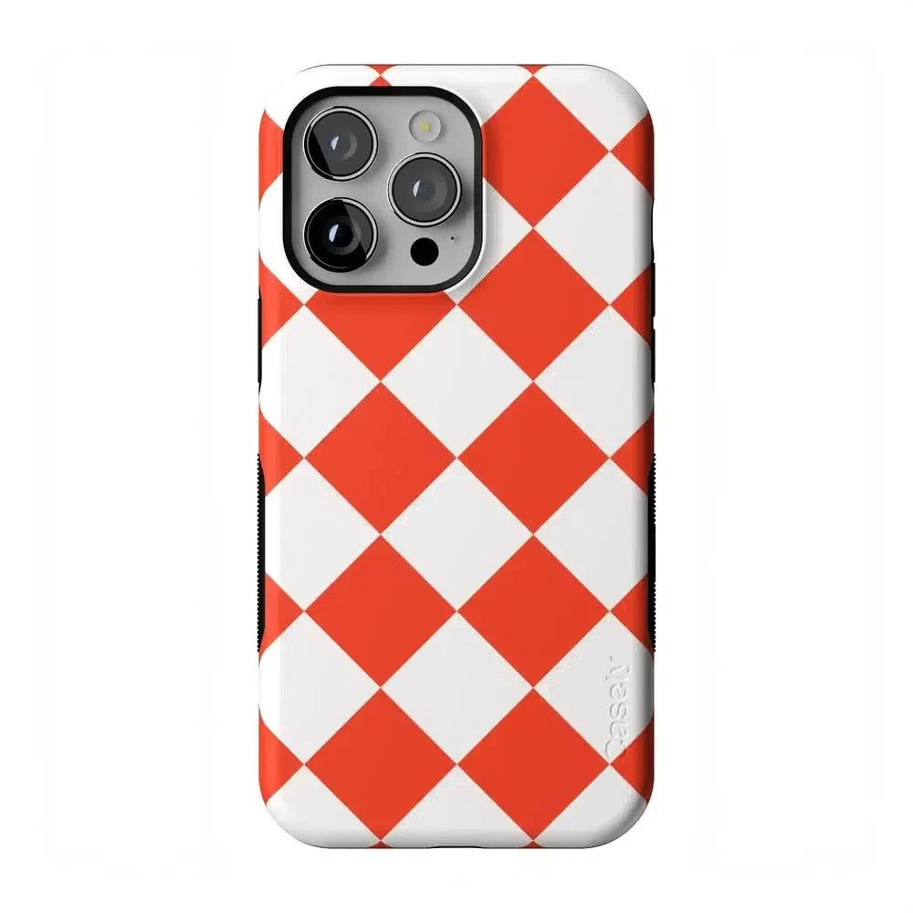 Red Checkerboard | High Contrast Design Case