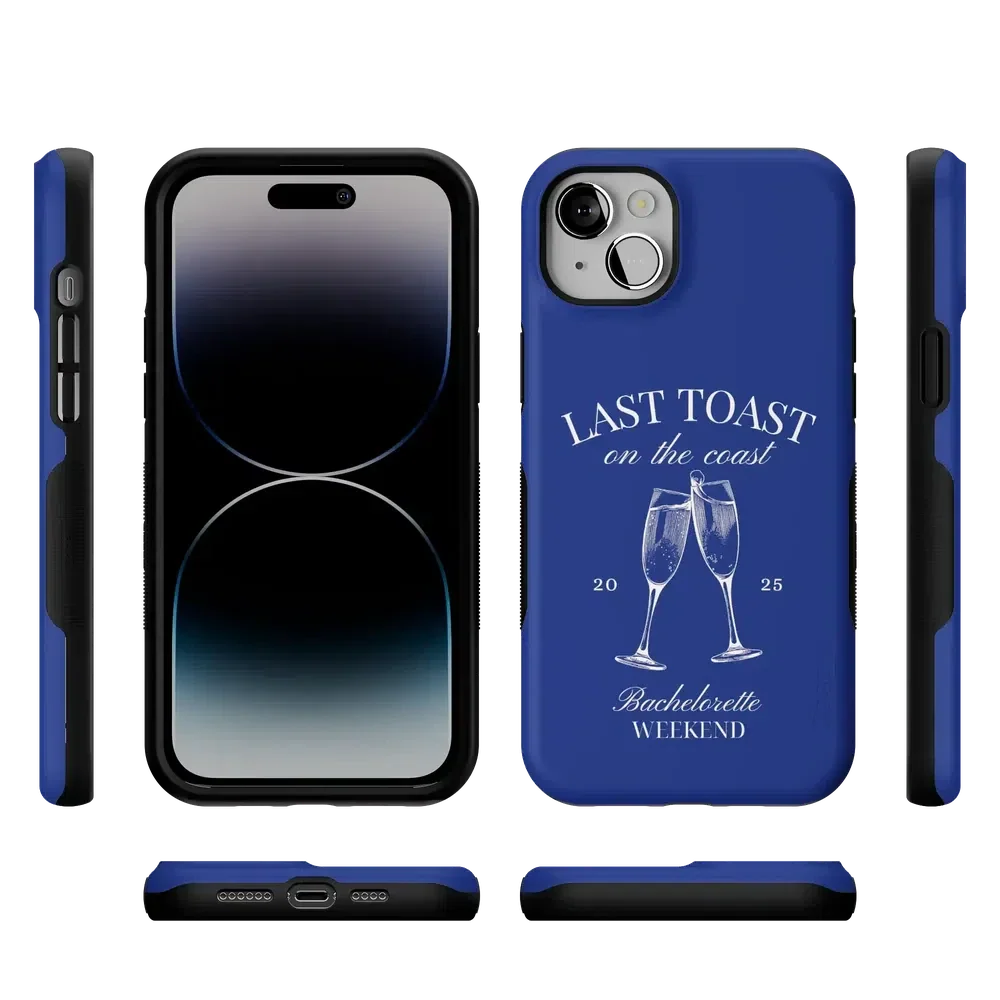 Last Toast | Blue Coastal Bachelorette Case