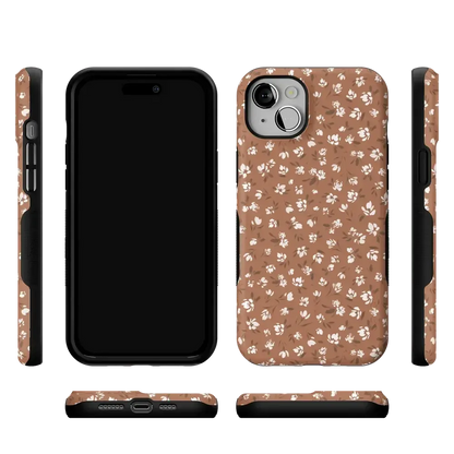 Mocha Meadow | Tiny Flowers Case
