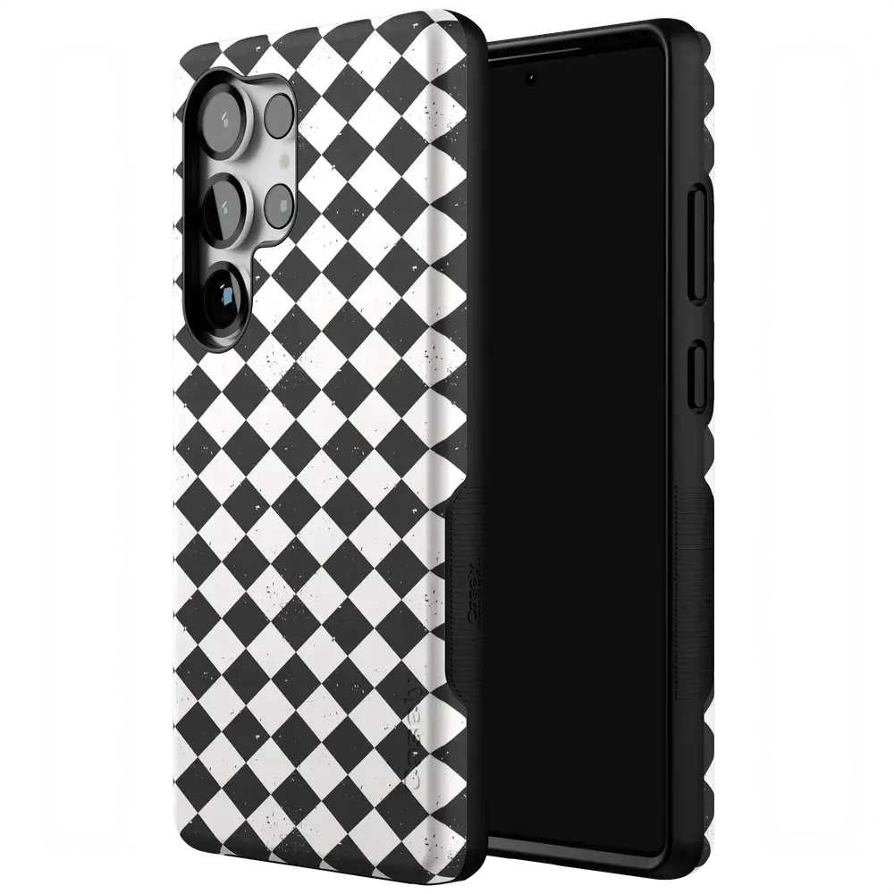 Salem's Hex | Black & White Checkered Case