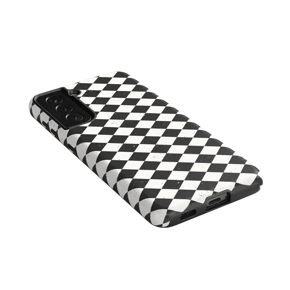 Salem's Hex | Black & White Checkered Case