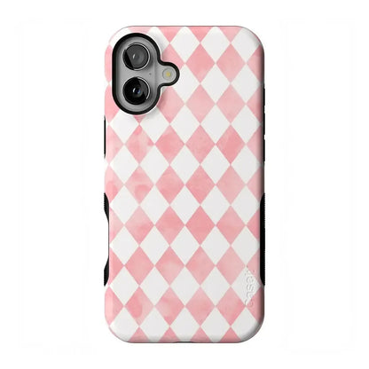 Queen of Diamonds | Pink Watercolor Case
