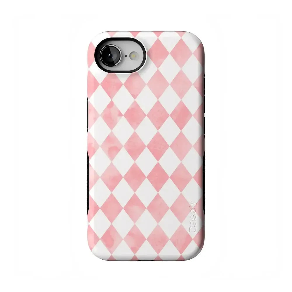Queen of Diamonds | Pink Watercolor Case