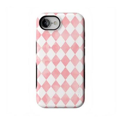 Queen of Diamonds | Pink Watercolor Case
