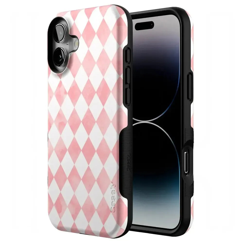 Queen of Diamonds | Pink Watercolor Case