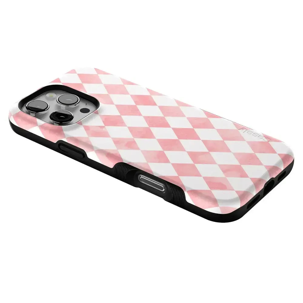 Queen of Diamonds | Pink Watercolor Case