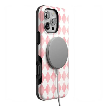 Queen of Diamonds | Pink Watercolor Case