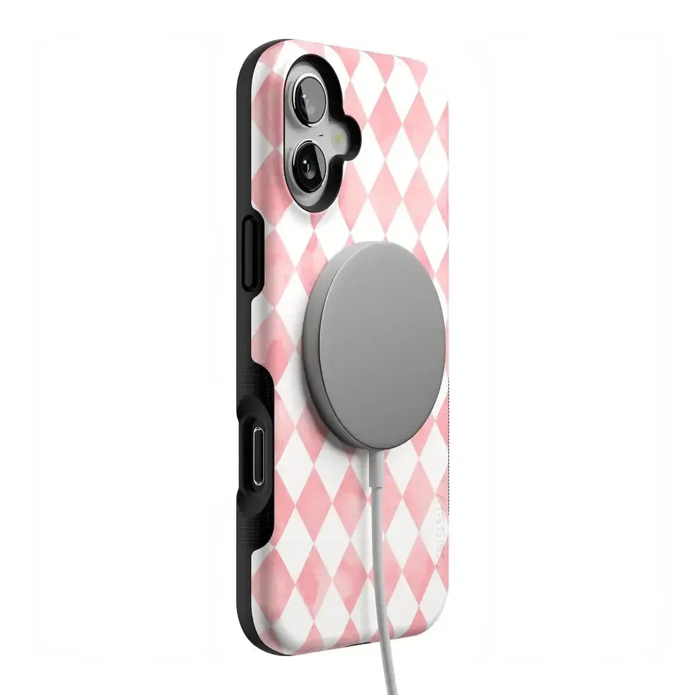 Queen of Diamonds | Pink Watercolor Case