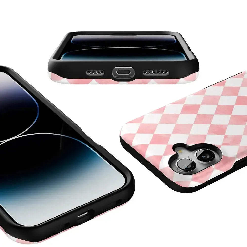 Queen of Diamonds | Pink Watercolor Case