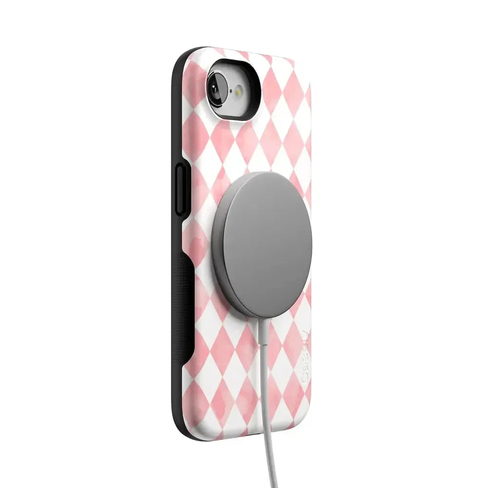 Queen of Diamonds | Pink Watercolor Case