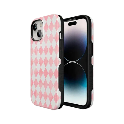 Queen of Diamonds | Pink Watercolor Case