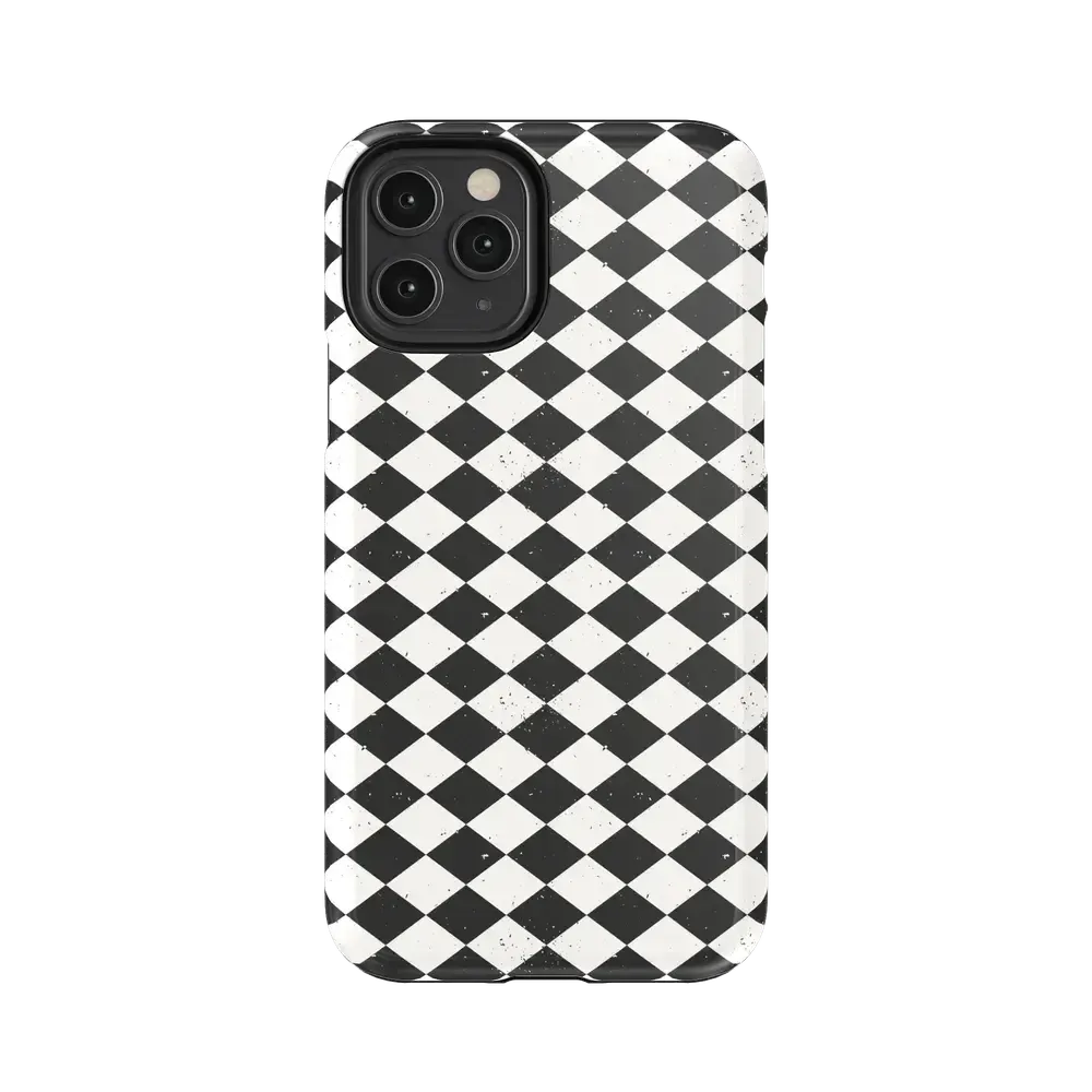 Salem's Hex | Black & White Checkered Case