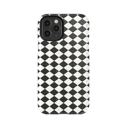 Salem's Hex | Black & White Checkered Case