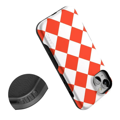 Red Checkerboard | High Contrast Design Case