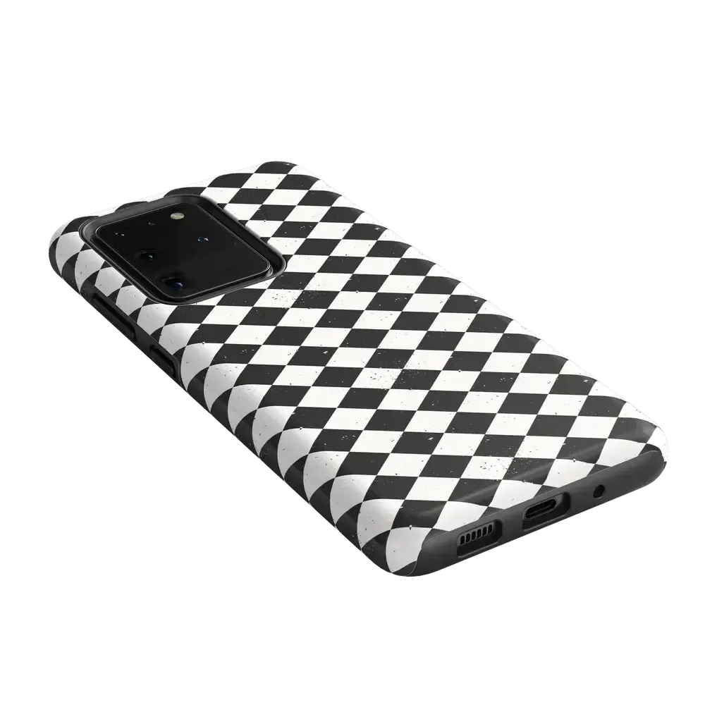 Salem's Hex | Black & White Checkered Case