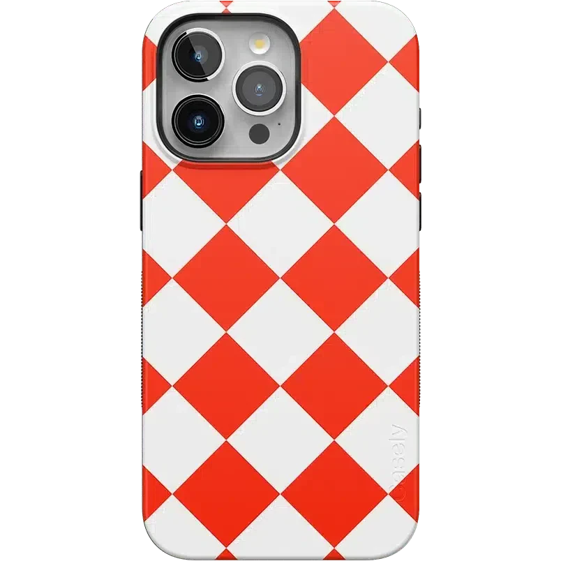 Red Checkerboard | High Contrast Design Case