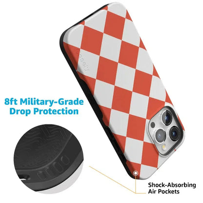 Red Checkerboard | High Contrast Design Case