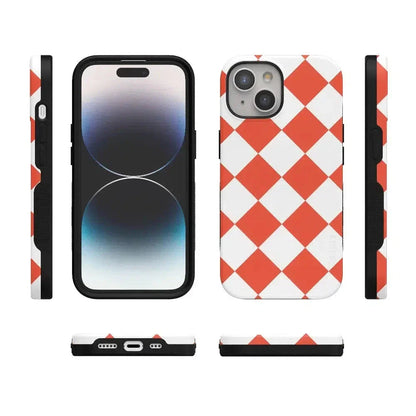 Red Checkerboard | High Contrast Design Case