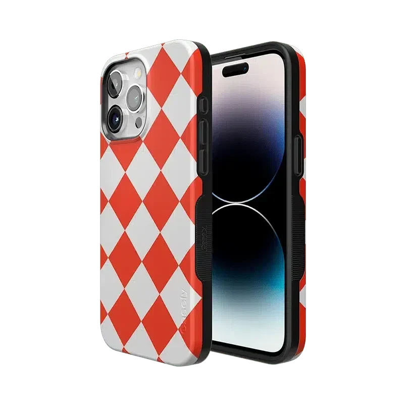 Red Checkerboard | High Contrast Design Case