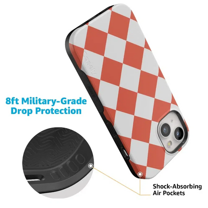 Red Checkerboard | High Contrast Design Case
