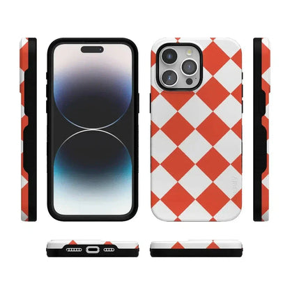 Red Checkerboard | High Contrast Design Case