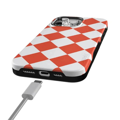 Red Checkerboard | High Contrast Design Case