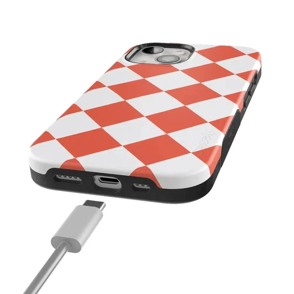 Red Checkerboard | High Contrast Design Case