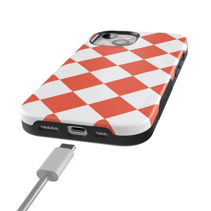 Red Checkerboard | High Contrast Design Case