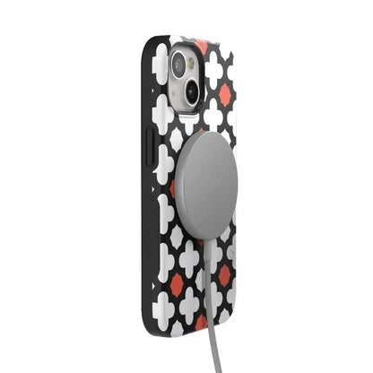 Red Lattice Tile | High Contrast Design Case