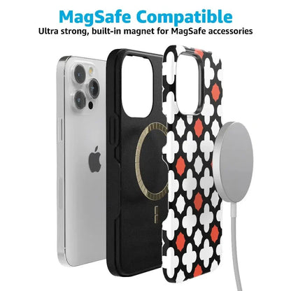 Red Lattice Tile | High Contrast Design Case