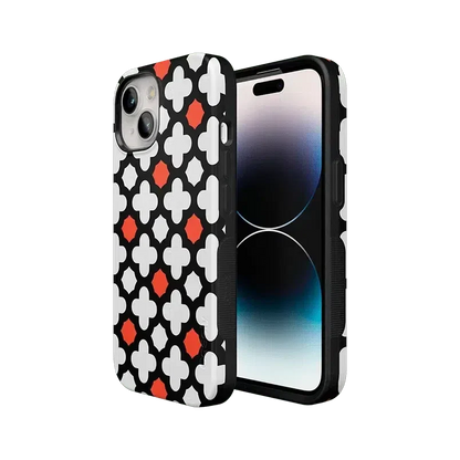 Red Lattice Tile | High Contrast Design Case
