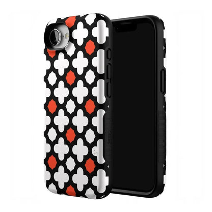 Red Lattice Tile | High Contrast Design Case
