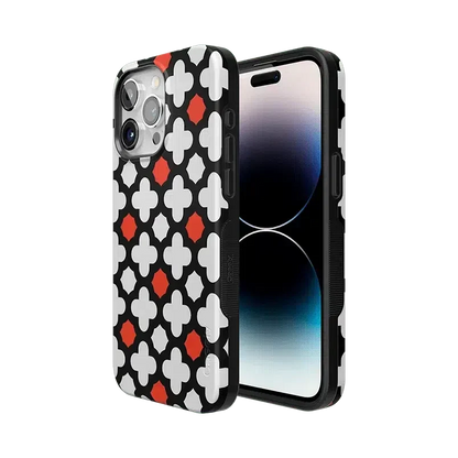 Red Lattice Tile | High Contrast Design Case