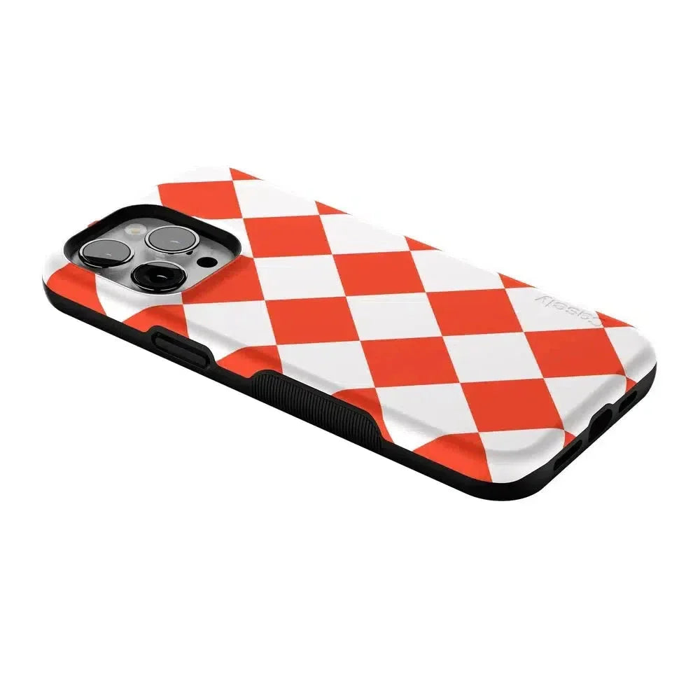 Red Checkerboard | High Contrast Design Case