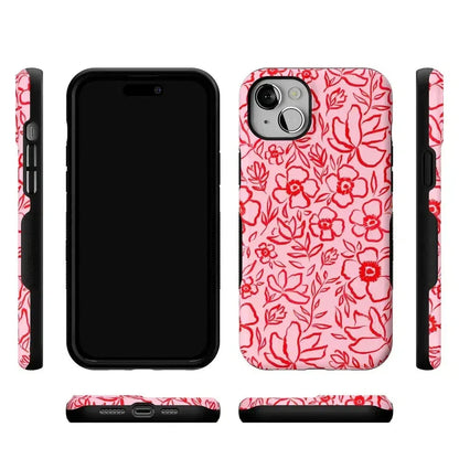 Blush Garden | Floral Doodle Case