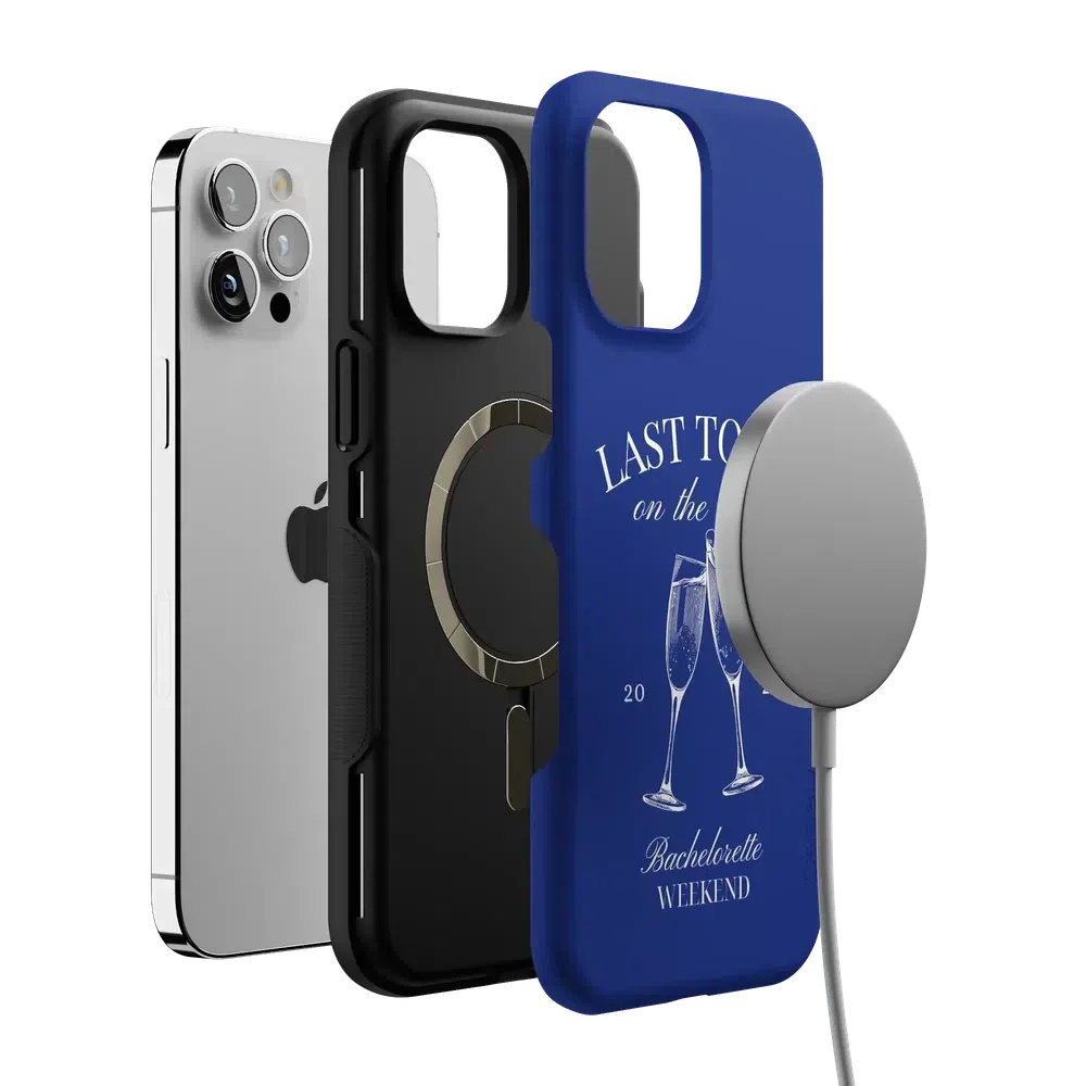 Last Toast | Blue Coastal Bachelorette Case