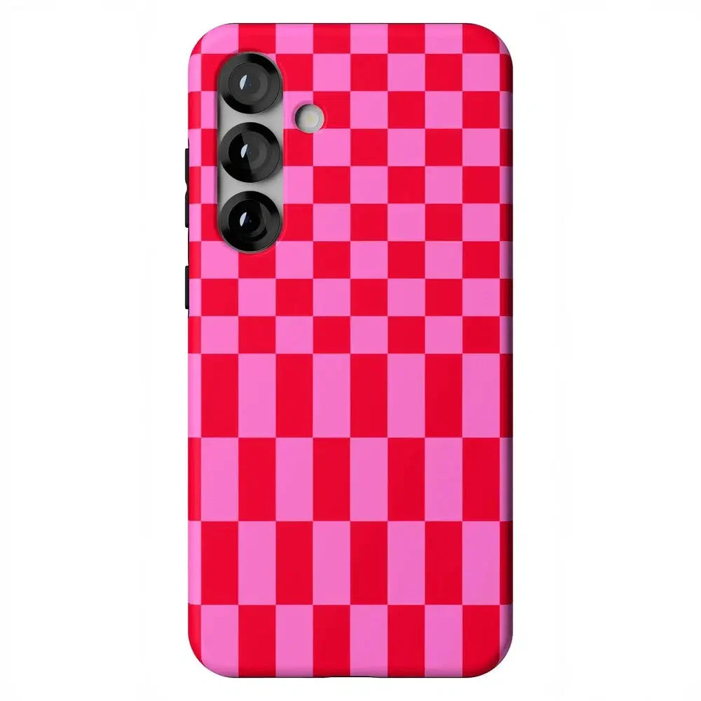 Vibe Check | Pink Checkerboard Case