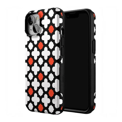 Red Lattice Tile | High Contrast Design Case