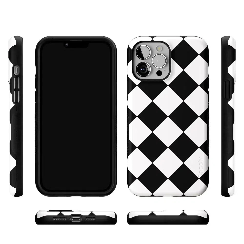 Black Checkerboard | High Contrast Design Case