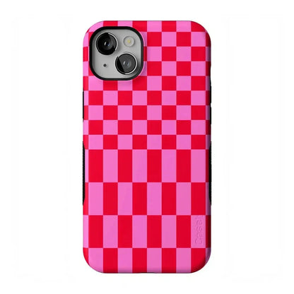 Vibe Check | Pink Checkerboard Case