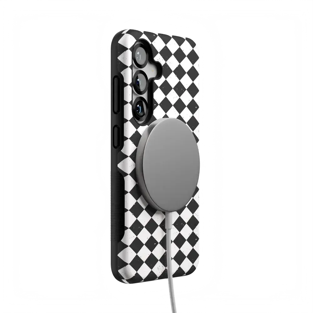 Salem's Hex | Black & White Checkered Case