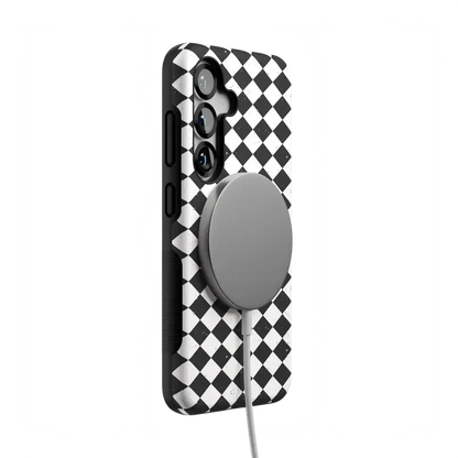Salem's Hex | Black & White Checkered Case