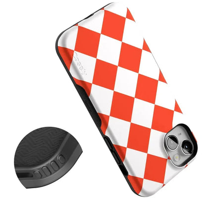 Red Checkerboard | High Contrast Design Case