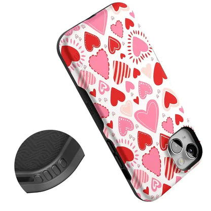 Love Struck | Heart Stickers Case