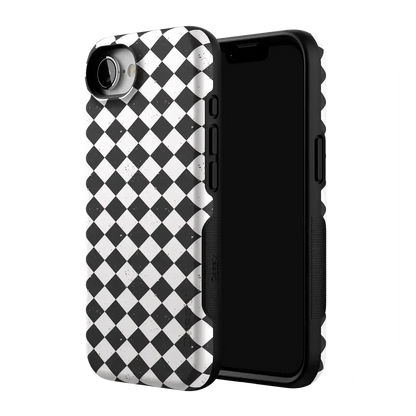 Salem's Hex | Black & White Checkered Case